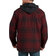 Dickies Relaxed Fit Icon Hooded Quilted Flannel Shirt Jacket - Dark Port Black Plaid