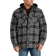 Dickies Relaxed Fit Icon Hooded Quilted Flannel Shirt Jacket - Slate Graphite Plaid