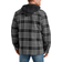 Dickies Relaxed Fit Icon Hooded Quilted Flannel Shirt Jacket - Slate Graphite Plaid