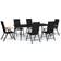 vidaXL 3099123 Essgruppe, 1 Tisch einschl. 6 Stühle