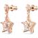 Swarovski Stella Kite Cut Star Drop Earrings - Rose Gold/Transparent