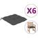 vidaXL 314898 Sitzkissen Grau (50x50cm)