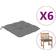 vidaXL 314901 Coussin de chaise Gris (50x50cm)