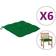 vidaXL 314913 Chair Cushions Green (50x50cm)