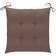 vidaXL 314885 Coussin de chaise Marron (40x40cm)
