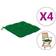 vidaXL 314876 Coussin de chaise Vert (40x40cm)