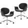 vidaXL Swivel Köksstol 87.5cm 2st