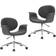 vidaXL Swivel Köksstol 87.5cm 2st