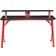 OSP Home Furnishing Area51 Battlestation Gaming Desk - Black/Red