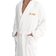 Linum Home Textiles Dad Terry Bathrobe - White/Gold