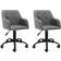 vidaXL Swivel Kitchen Chair 93cm 2pcs