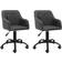 vidaXL Swivel Kitchen Chair 93cm 2pcs