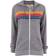 Aviator Nation 5 Stripe Hoodie Unisex - Heather Grey