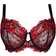 Ann Summers The Hero Full Support Non Padded Bra - Black/Red