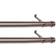 Rod Desyne Cap Side Mount Curtain Rods in Cocoa 50.8cm