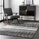 Nuloom Moroccan Blythe Black, White 60x89"