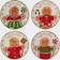 Certified International Holiday Magic Gingerbread Dessert Plate 15.24cm 4pcs