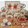 Certified International Holiday Magic Gingerbread Dessert Plate 15.24cm 4pcs