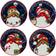 Certified International Holiday Magic Gnome Dessert Plate 15.24cm 4pcs