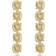 Swarovski Harmonia Cushion Cut Drop Earrings - Gold/Beige