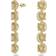 Swarovski Harmonia Cushion Cut Drop Earrings - Gold/Beige