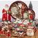 Certified International Magic of Christmas Snowman Dessert Plate 22.86cm 4pcs