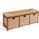 Badger Basket Storage Bench with Woven Top & Baskets