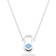Swarovski Sparkling Dance Oval Necklace - Silver/Blue/Transparent