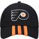 adidas Philadelphia Flyers Locker Room Three Stripe Adjustable Hat - Black