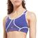 Reebok Women Lux Racer Padded Colorblocked Bra - Bold Purple