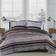 London Fog Warren Stripe Bedspread Grey (228.6x228.6cm)