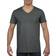 Gildan Soft Style V-Neck Short Sleeve T-shirt M - Dark Heather