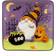 Certified International Halloween Gnomes Dessert Plate 4pcs 15.24cm