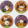 Certified International Halloween Gnomes Dessert Plate 22.86cm 4pcs