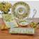 Certified International Lemon Zest Hostess Set Serving 3pcs