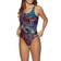 Speedo Women's Placement U-Back Swimsuit - Black/Red