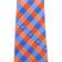 Eagles Wings Oklahoma City Thunder Checkered Tie - Light Blue/Orange