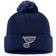 Fanatics St. Louis Blues Core Primary Logo Cuffed Knit Beanie with Pom