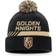 Fanatics Vegas Golden Knights Authentic Pro Team Locker Room Cuffed Knit Beanie with Pom