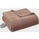 Beautyrest Heated Ribbed Blankets Brown (213.36x203.2)