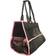 Petlife Posh Paw Elegant Leatherette Designer Fashion Travel Pet Dog Carrier Tote 23.114x30.988cm