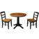 International Concepts Rosemont Dining Set 36" 3