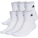 Adidas Athletic Cushioned Quarter Socks 6 Pack M - White