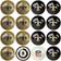 Imperial New Orleans Saints Billiard Ball Set with Numbers