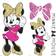 RoomMates Disney Minnie Mouse Giant Peel & Stick Wall Decals with Glitter