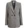 Anine Bing Fishbone Blazer - Black/Off White