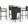 vidaXL 3064871 Ensemble de Bar d'Extérieur, 1 Table incluse 4 Chaises