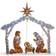 National Tree Company Crystal Splendor Nativity Set White Decoration 130.8cm