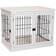 Pawhut Modern Indoor Metal Wire 3 Doors Latches Pet Cage