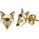 Gemondo Fox Earrings - Gold/Sapphire